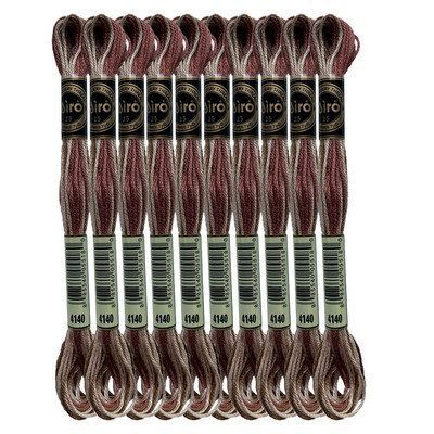 Varijacije boja Konac za vezenje Raznobojni konac za vezenje križem Lomača Zlatna Arktičko more Plava Latice ruže Ljubičasta, 8,7 jarda