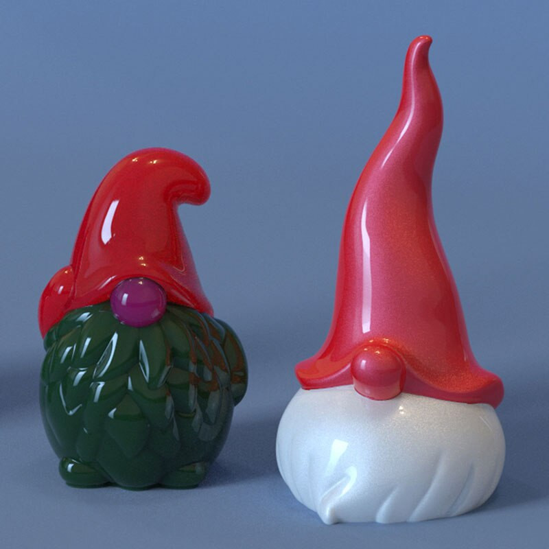 3D Gnome küünlavorm päkapikk jõuluvana silikoonvorm DIY epoksiidvorm Käsitsi valmistatud küünlad aroomivaha seebivormid jõulude kodukaunistus