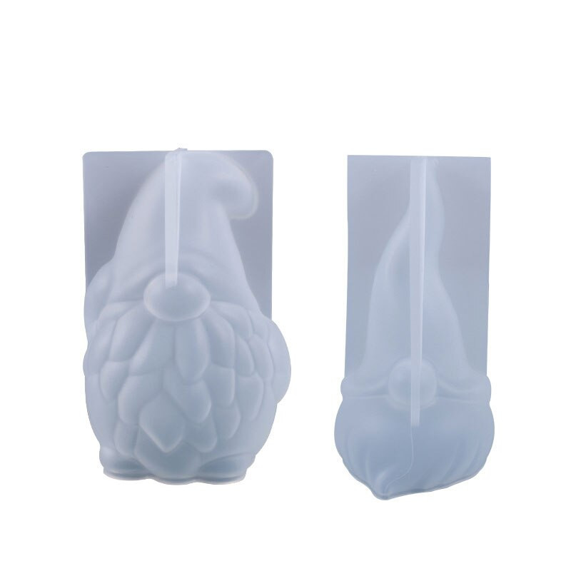 3D Gnome küünlavorm päkapikk jõuluvana silikoonvorm DIY epoksiidvorm Käsitsi valmistatud küünlad aroomivaha seebivormid jõulude kodukaunistus