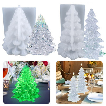 3D Χριστουγεννιάτικο Δέντρο Κερί Καλούπια σιλικόνης DIY Χριστουγεννιάτικα Κεριά Προμήθειες Κατασκευής Καλούπια Εποξειδικό Σαπούνι Καλούπι Ρητίνης Δώρα Χειροτεχνία Διακόσμηση σπιτιού