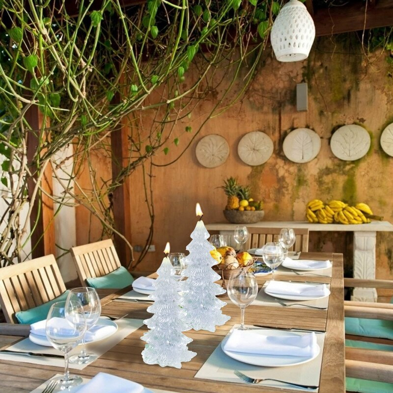 3D Χριστουγεννιάτικο Δέντρο Κερί Καλούπια σιλικόνης DIY Χριστουγεννιάτικα Κεριά Προμήθειες Κατασκευής Καλούπια Εποξειδικό Σαπούνι Καλούπι Ρητίνης Δώρα Χειροτεχνία Διακόσμηση σπιτιού