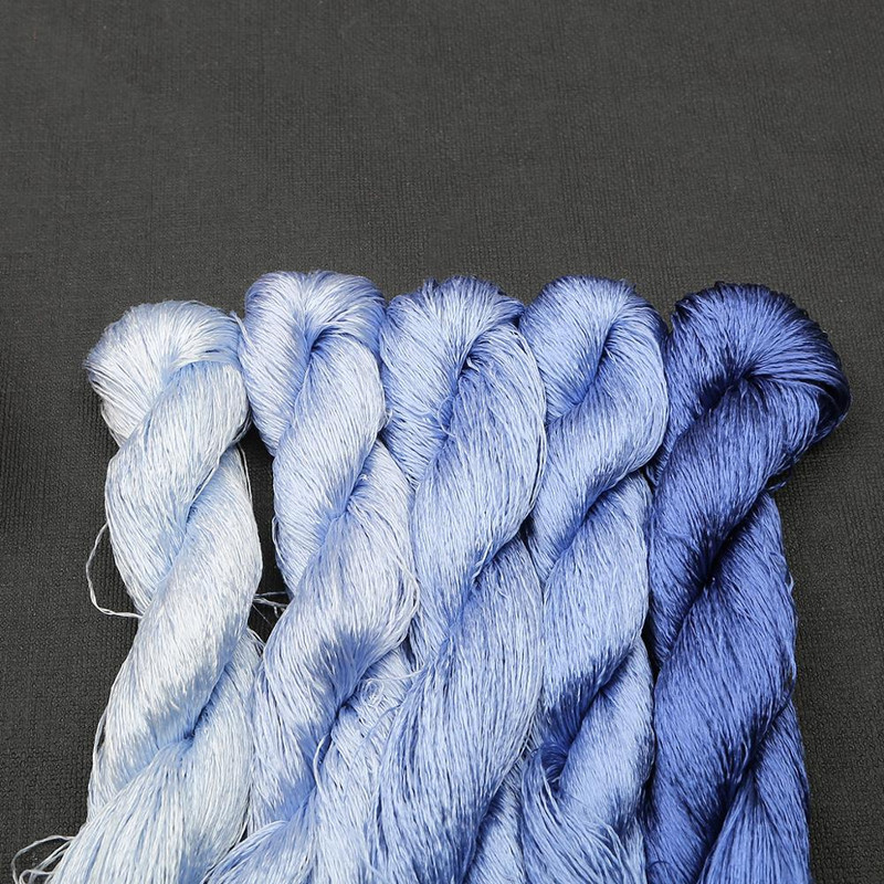 20m/tk siidist tikandid 100% siidist niit Spiraea tikandid siidiniit väikesed käsitsi tikkimise pulgad Tikkige ristpistes