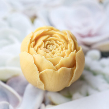 Ново цвете, роза, свещ, восъчна силиконова 3D форма за сапун Ръководство за декорация на торти Направи си сам, ръчно изработена смола, гипсова мухъл за домашен декор