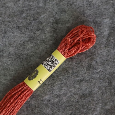 6 buc 35 NOI DM* culori Ață de bumbac Ață de brodat cu punct în cruce 6 fire Bumbac egiptean cu fibre lungi, dublu mercerizat, stricat