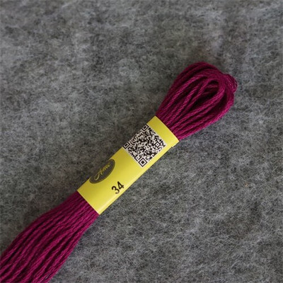 6 buc 35 NOI DM* culori Ață de bumbac Ață de brodat cu punct în cruce 6 fire Bumbac egiptean cu fibre lungi, dublu mercerizat, stricat