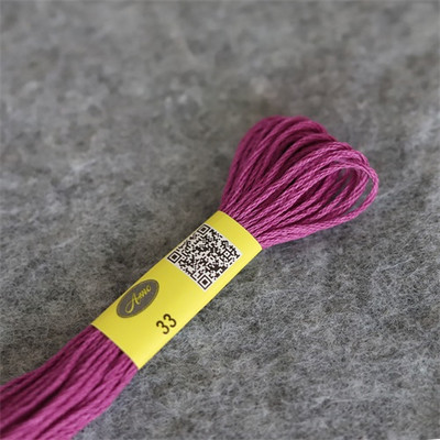 6 buc 35 NOI DM* culori Ață de bumbac Ață de brodat cu punct în cruce 6 fire Bumbac egiptean cu fibre lungi, dublu mercerizat, stricat