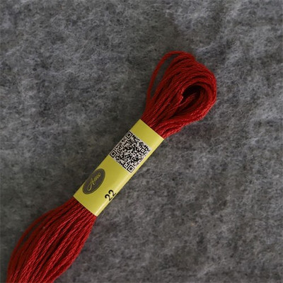 6 buc 35 NOI DM* culori Ață de bumbac Ață de brodat cu punct în cruce 6 fire Bumbac egiptean cu fibre lungi, dublu mercerizat, stricat