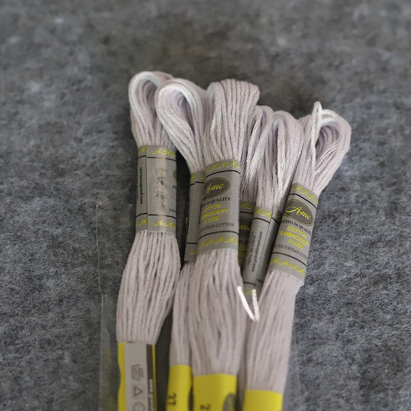 6 buc 35 NOI DM* culori Ață de bumbac Ață de brodat cu punct în cruce 6 fire Bumbac egiptean cu fibre lungi, dublu mercerizat, stricat