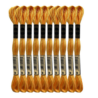 Varijacije boja Paket konca za vezenje Raznobojni konac za vezenje križem Biserno Ljubičasto Ružičasto Narančasto Zeleno Žuto Koralj, 8,7 jarda