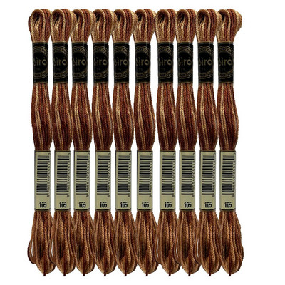 Varijacije boja Paket konca za vezenje Raznobojni konac za vezenje križem Biserno Ljubičasto Ružičasto Narančasto Zeleno Žuto Koralj, 8,7 jarda