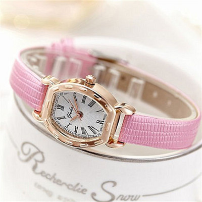 Ceas de dama modern cu curea din piele - model retro