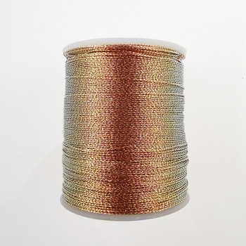 Sanbest 3 Strands Metallic Discolour Weaving Thread Effect Κοσμήματα String Stitch Κλωστές βελονάκι For Tatting DIY