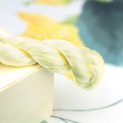 šilko siuvinėjimo siūlai / 100% šilko siūlai / siuvinėjimas rankomis siuvinėti kryželiu / geltona serija / 7 grynos spalvos