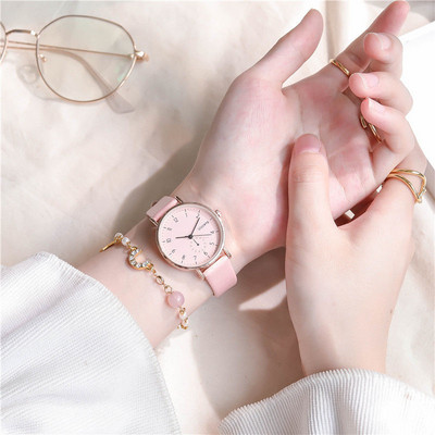 Casual ženski sat sa kožnim remenom novi model