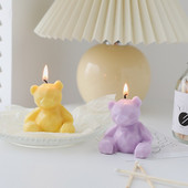 Brza dostava Geometrijski medvjed Kalup za svijeće Izrada aroma svijeća Silikonski kalup Epoksidni sapun Čokolada Poklon pribor za rukotvorine