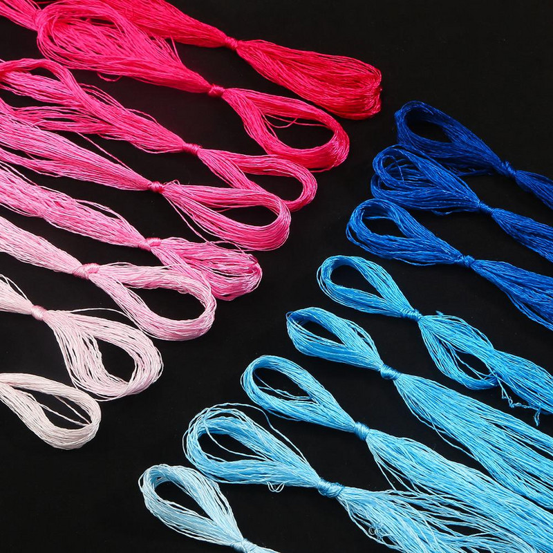 8 tk/partii Värvide segamine Vastupidav Birght Värvid Ristpistes niit Puuvillane Tikand Niit Õmblustokkid Niidikomplekt Õmblustööriistad