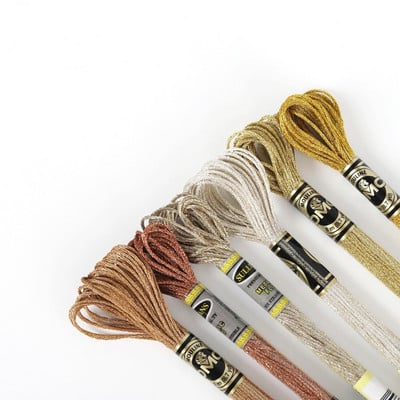 Efecte de lumină Ață dentară metalică Ață de broderie cu punct de cruce 8 metri fiecare Skein DM*C și Sullivans Brands Different Group