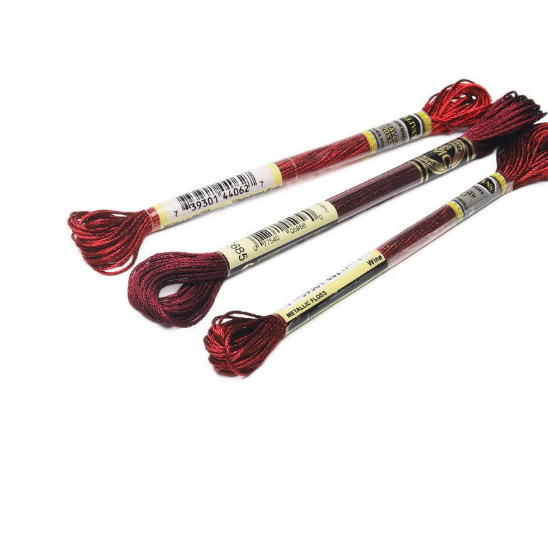 Efecte de lumină Ață dentară metalică Ață de broderie cu punct de cruce 8 metri fiecare Skein DM*C și Sullivans Brands Different Group