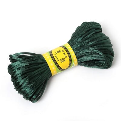 20 metara 2 mm štakorski satenski konac za makrame konac za šivanje, konac za vezenje, ručni alat za šivanje, uže za vezenje križem