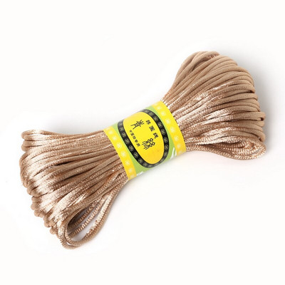 20 metara 2 mm štakorski satenski konac za makrame konac za šivanje, konac za vezenje, ručni alat za šivanje, uže za vezenje križem