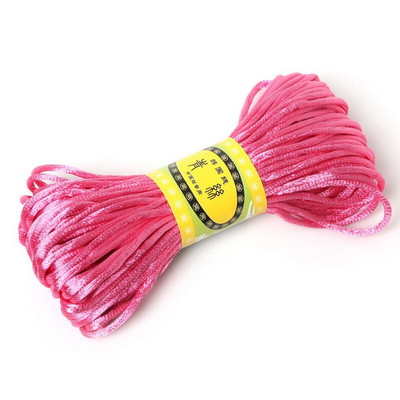 20 metara 2 mm štakorski satenski konac za makrame konac za šivanje, konac za vezenje, ručni alat za šivanje, uže za vezenje križem