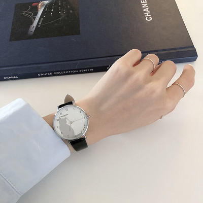 Ceas de dama cu curea din piele ecologica