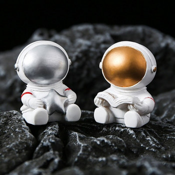 DIY Lunar Astronaut Candle Making Gypsum Resin Mold Astronaut Scented Candles Mould Silicone Mould Astronaut Soap Mold Διακόσμηση σπιτιού
