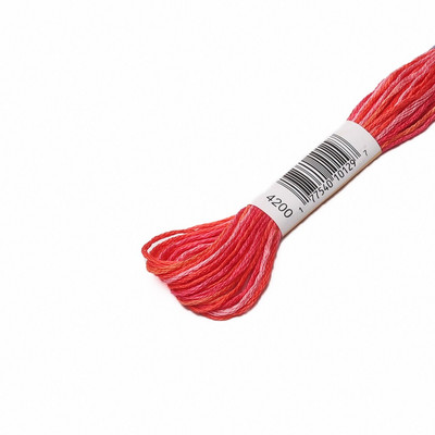 6 τμχ Ποικιλόχρωμο νήμα σταυροβελονιάς 8,7 γιάρδες Παραλλαγή κουβέρτα Mouline Mercerized βαμβακερό νήμα κεντήματος 31 DMC διαθέσιμο χρώμα