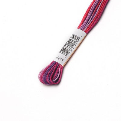 6 τμχ Ποικιλόχρωμο νήμα σταυροβελονιάς 8,7 γιάρδες Παραλλαγή κουβέρτα Mouline Mercerized βαμβακερό νήμα κεντήματος 31 DMC διαθέσιμο χρώμα