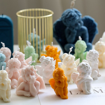 Καλούπι για σαπούνι 5 στυλ 3D σε σχήμα αγγέλου Δημιουργικό DIY Χειροποίητο Αρωματικό Κέικ Φοντάν Κέικ Σοκολάτας Πηλός Γύψο Ρητίνης