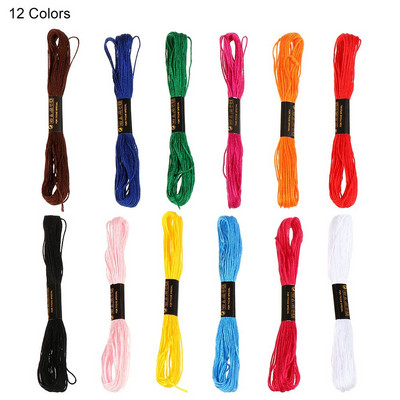 Kit de frici multicolore bricolaj, lucrat manual, impletit cusut frici, broderie, fir de punct cruce