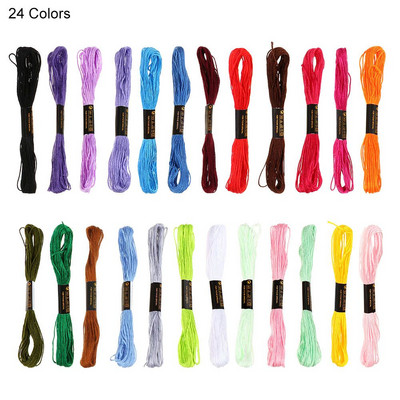 Kit de frici multicolore bricolaj, lucrat manual, impletit cusut frici, broderie, fir de punct cruce