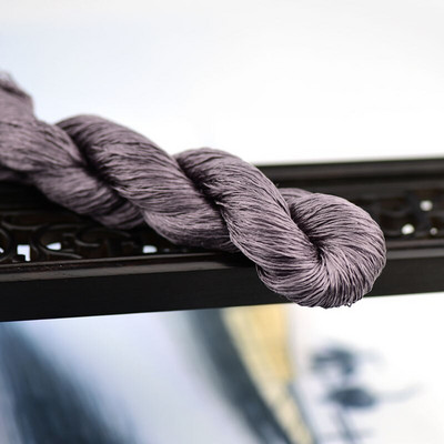 šilko siuvinėjimo siūlai / 100% šilko siūlai / siuvinėjimas rankomis siuvinėjimas kryželiu / purpurinė ruda serija / 7 grynos spalvos