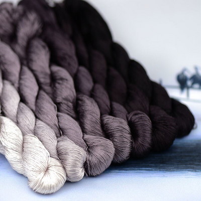 šilko siuvinėjimo siūlai / 100% šilko siūlai / siuvinėjimas rankomis siuvinėjimas kryželiu / purpurinė ruda serija / 7 grynos spalvos