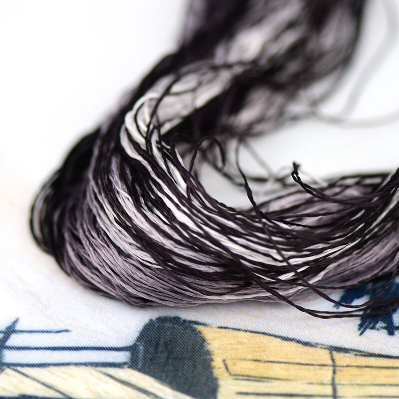 šilko siuvinėjimo siūlai / 100% šilko siūlai / siuvinėjimas rankomis siuvinėjimas kryželiu / purpurinė ruda serija / 7 grynos spalvos