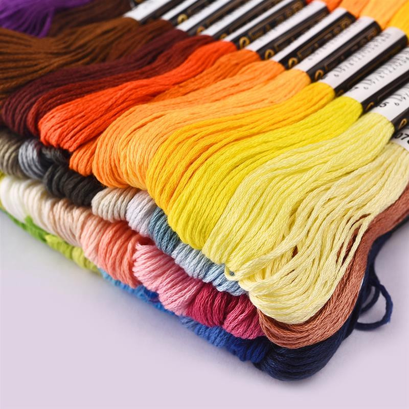 24-447Χρώματα Άγκυρα που δεν επαναλαμβάνεται Παρόμοιο ντεγκραντέ Σταυροβελονιά Πολυεστέρας Βαμβακερό κέντημα Κλωστή Σταυρός νήμα Ράψιμο Κουζίνες Χειροτεχνία