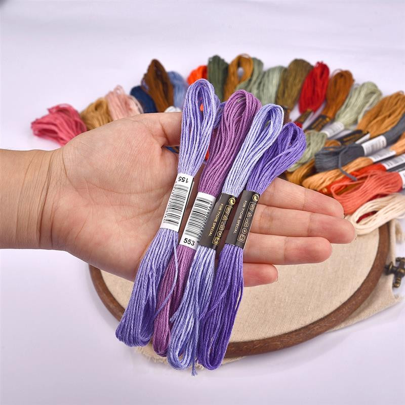 24-447Χρώματα Άγκυρα που δεν επαναλαμβάνεται Παρόμοιο ντεγκραντέ Σταυροβελονιά Πολυεστέρας Βαμβακερό κέντημα Κλωστή Σταυρός νήμα Ράψιμο Κουζίνες Χειροτεχνία