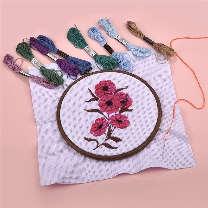 24-447Χρώματα Άγκυρα που δεν επαναλαμβάνεται Παρόμοιο ντεγκραντέ Σταυροβελονιά Πολυεστέρας Βαμβακερό κέντημα Κλωστή Σταυρός νήμα Ράψιμο Κουζίνες Χειροτεχνία