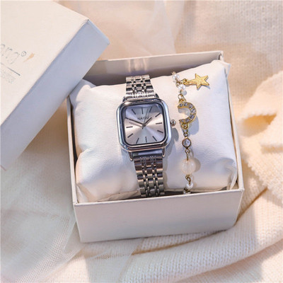 Naiste elegantne hõbedane käekell