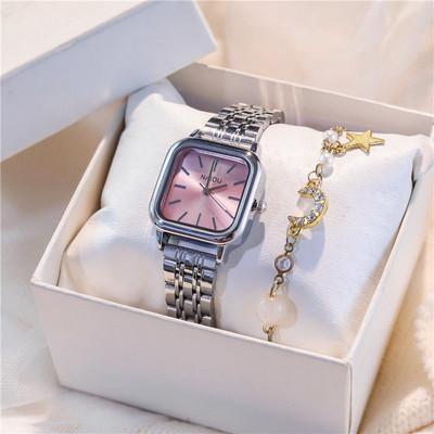 Naiste elegantne hõbedane käekell