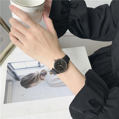 Γυναικείο κομψό ρολόι με δερμάτινο λουράκι - πολλά χρώματα