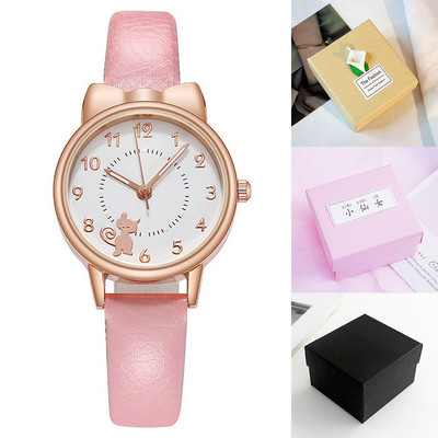 Γυναικείο κομψό ρολόι με στρογγυλό σχήμα σε διάφορα χρώματα