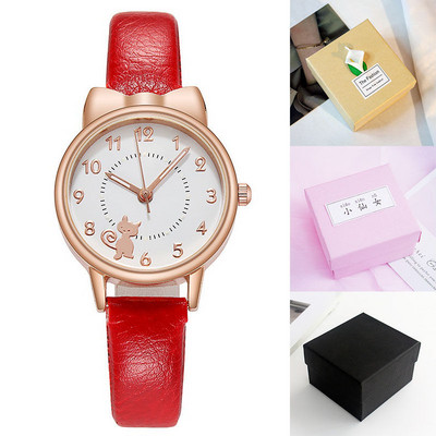 Γυναικείο κομψό ρολόι με στρογγυλό σχήμα σε διάφορα χρώματα