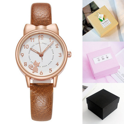 Γυναικείο κομψό ρολόι με στρογγυλό σχήμα σε διάφορα χρώματα