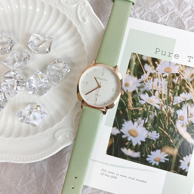 Γυναικείο ρολόι με στρογγυλό σχήμα - πολλά χρώματα