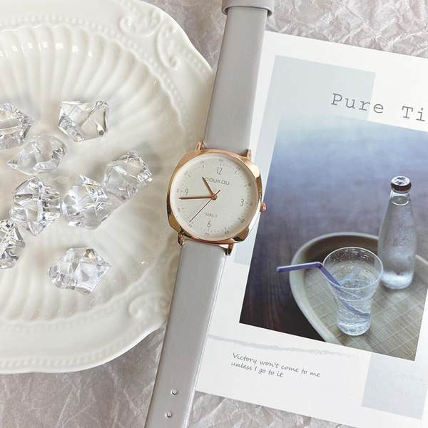 Γυναικείο ρολόι με στρογγυλό σχήμα - πολλά χρώματα