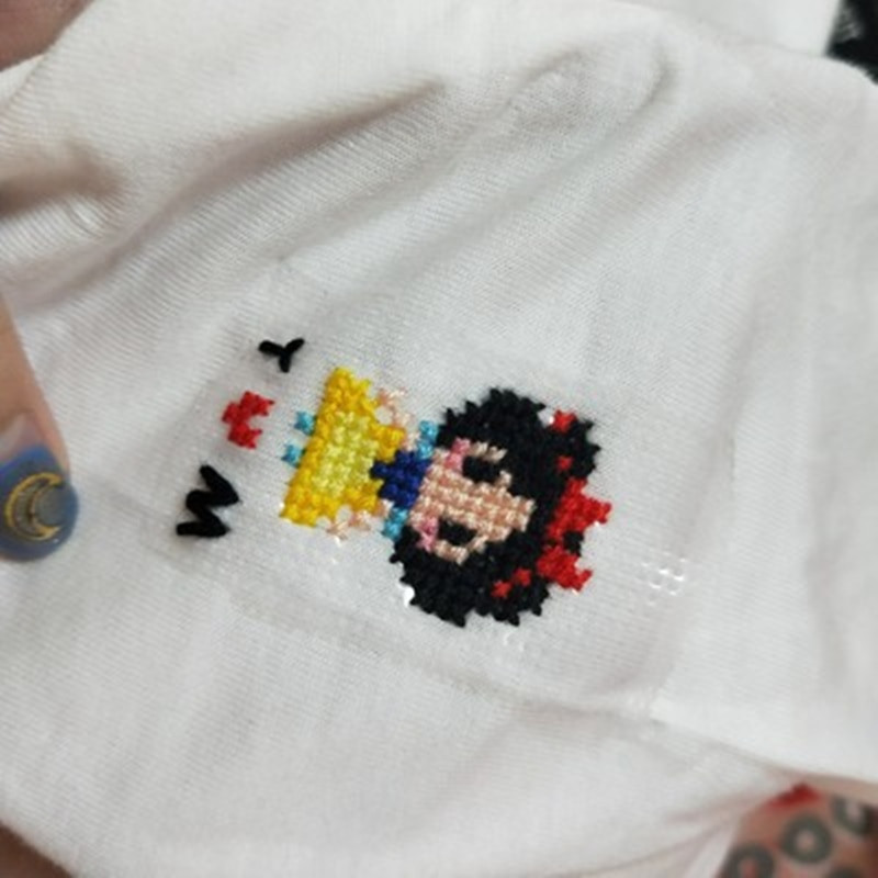 22x100CM/22x50CM Vandenyje tirpi drobė Magic Cloth 14CT kryžminio dygsnio audinys išnyksta vandenyje "pasidaryk pats" rankų darbo rankdarbių siuvinėjimas