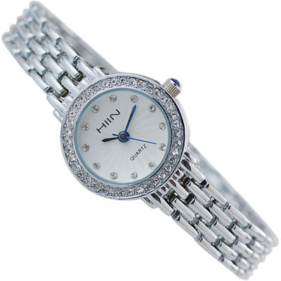 Μοντέρνο γυναικείο ρολόι με πέτρες και μεταλλικό λουράκι