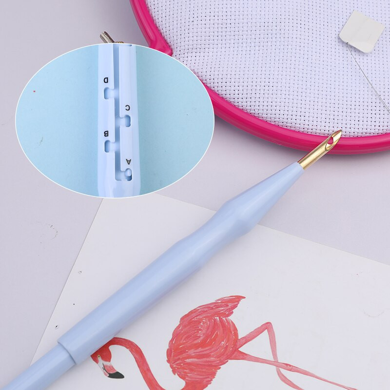 Ristpistes tikkimiskomplekt Punch nõel 36/50 värvi tikandiniit tikandi tikkimise käsitöövahend õmblemiseks kudumiseks