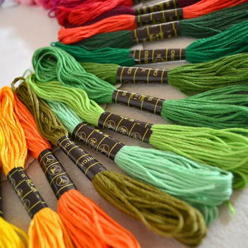 8M 100/50/45Pcs Mix Colors Cross Stitch Βαμβακερά κουβάρια ραψίματος Κεντήματα με νήμα Κιτ νήμα DIY Εργαλεία ραπτικής Dropshipping